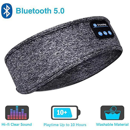 Free Shipping ForWireless Bluetooth Earphone Sleeping Band Headphone Music Headphones Soft Elastic Comfortable Sports Headband Music Headset