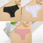 Free Shipping For Lace Brazilian Trio - 3Pcs Low Waist Cotton Panties Set (S-XL)