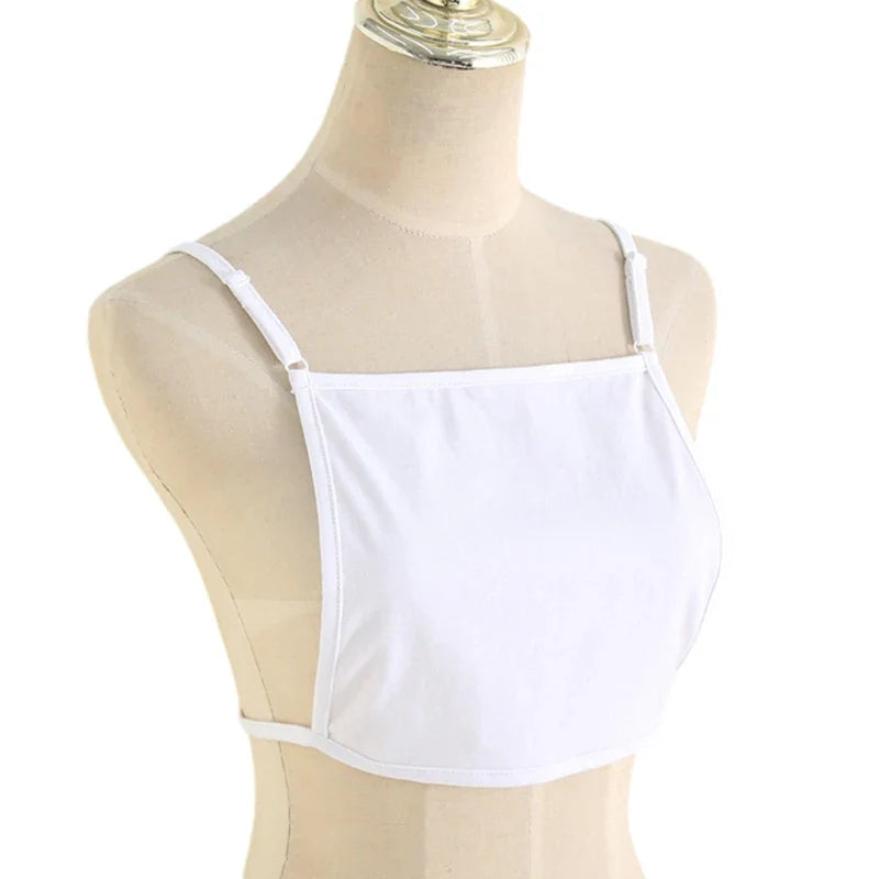 Free shipping for Floral Cotton Mock Camisole Bras Cleavage Cover Overlay Panel Vest Wrapped Chest