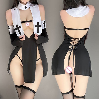 Free Shipping For Adult Sexy Nun Costume