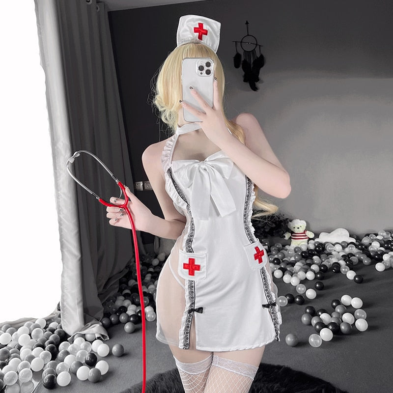 Free Shipping For Sexy Dress Nurse Costume