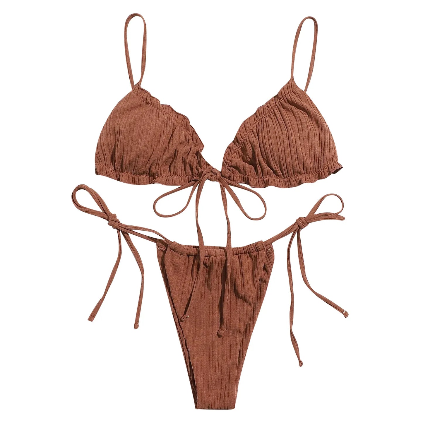 Sun-kissed Elegance Bandage Bikini Set (S-XL)