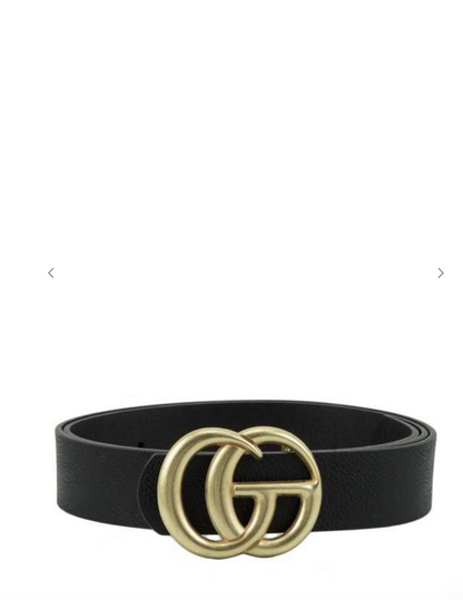 Free Shipping For Gold Buckle Belt - Black