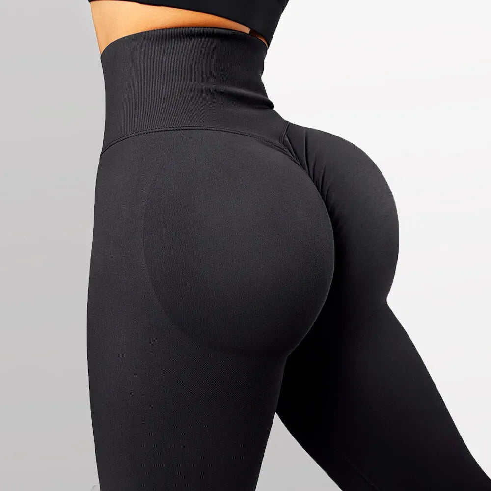 Seamless High-Waist Gym Pants - Yoga Leggings (Sizes S-L)