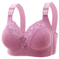 Luxurious Lace - Large Size Push-Up Bra with Breathable Comfort and Adjustable Fit