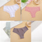 Free Shipping For Lace Brazilian Trio - 3Pcs Low Waist Cotton Panties Set (S-XL)