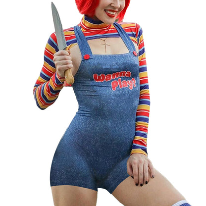 Free Shipping For  Sexy Chucky Costume