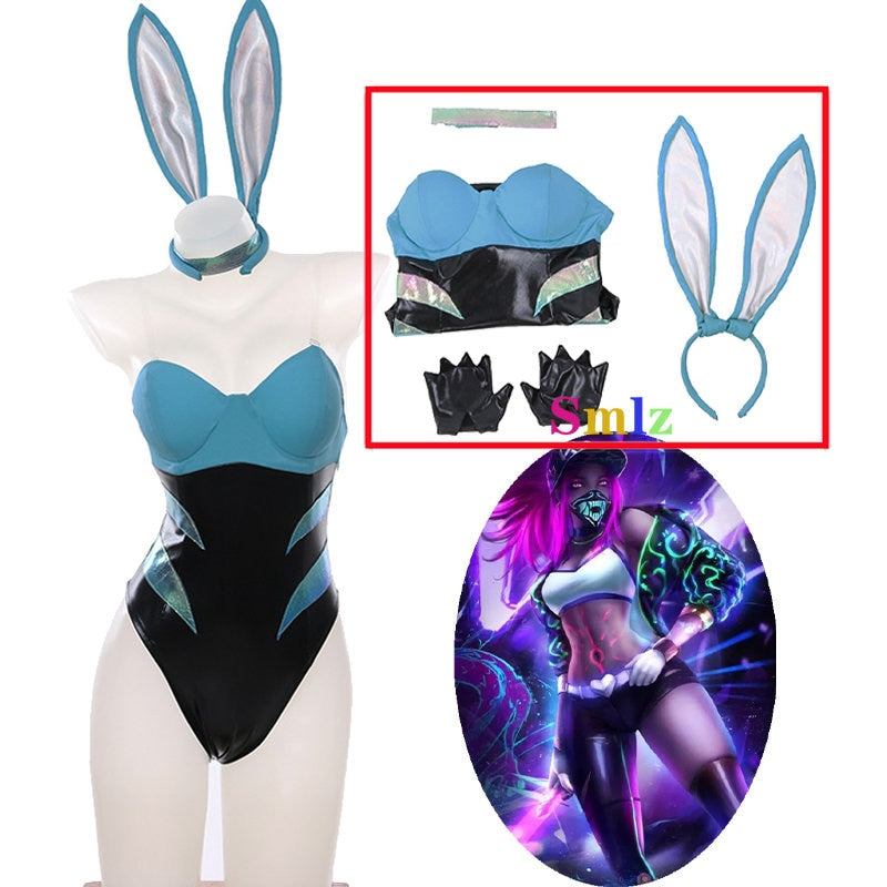 Free Shipping For Sexy Lingerie Akali Bunny Cosplay