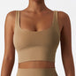 Skin-Friendly Sports Bra with Chest Pad - Comfortable Tank Top ( S-XL )