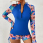 SunSplash Long Sleeve Swim Set - Stylish Sporty Tankini (S-XL)