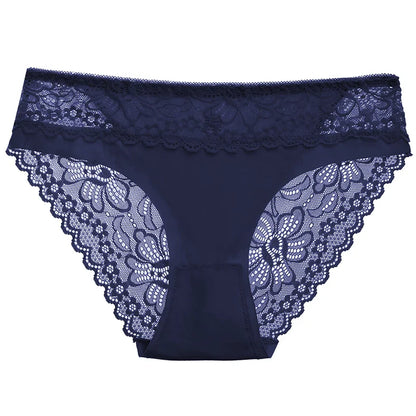 Free Shipping For Lace Silk Satin Underwear - Soft & Comfortable Lingerie Briefs (Sizes M-XL)