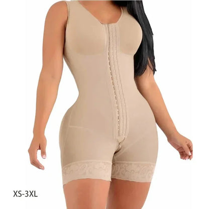 Free Shipping For Full Body Shaper - High Compression Girdle With Bust Brooches for Postpartum Slimming (XS-3XL)