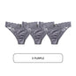 Free Shipping For SatinGlam - Lace Temptation Satin Panties - 3Pcs (M-L)