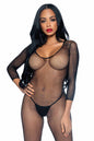 Free Shipping For Seamless Fishnet Long Sleeves Bodystocking