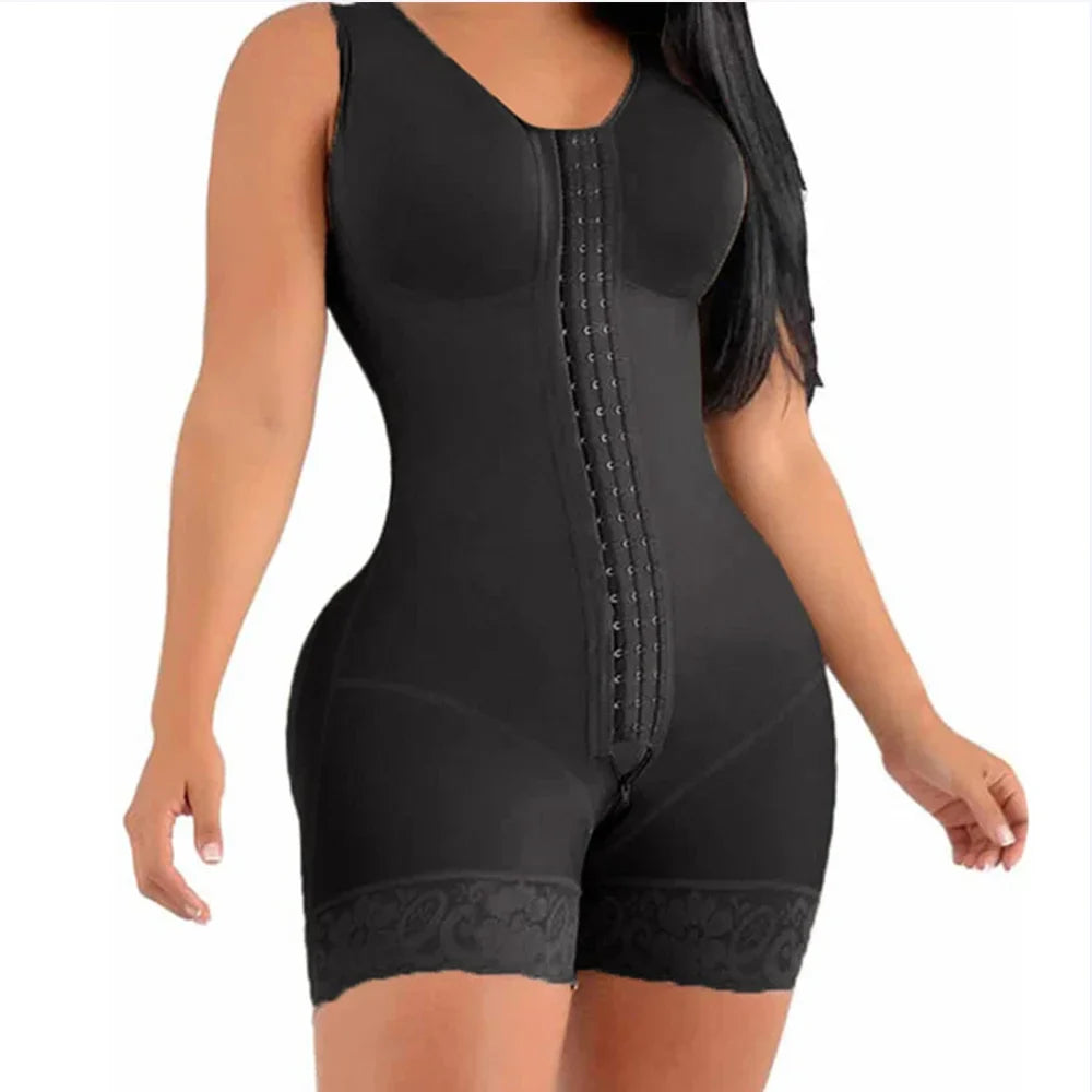 Free Shipping For Full Body Shaper - High Compression Girdle With Bust Brooches for Postpartum Slimming (XS-3XL)