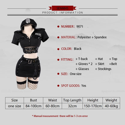 Free Shipping For Sexy Lingerie FBI Costume