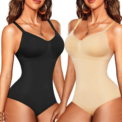 Free Shipping For Seamless Tummy Control Bodysuit - Built-In Bra, Full Body Shaper (S-4XL)