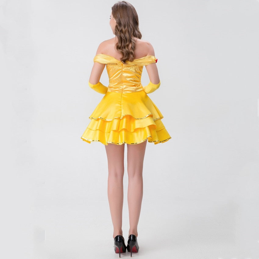 Free Shipping For Sexy Belle Costume