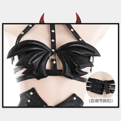 Free Shipping For Sexy Lingerie Black Devil Costume