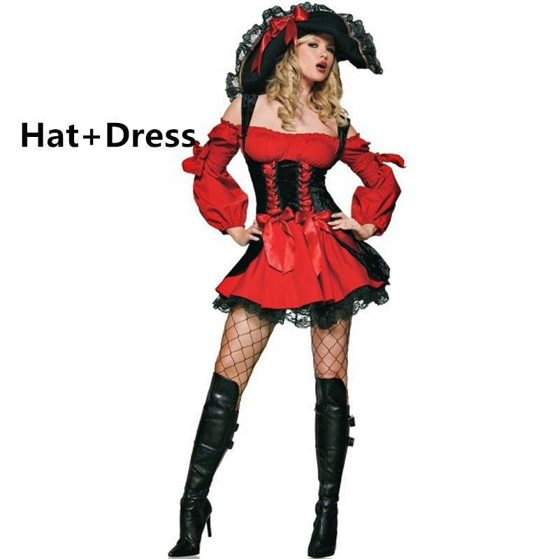 Free Shipping For Sexy Female Pirate Costume