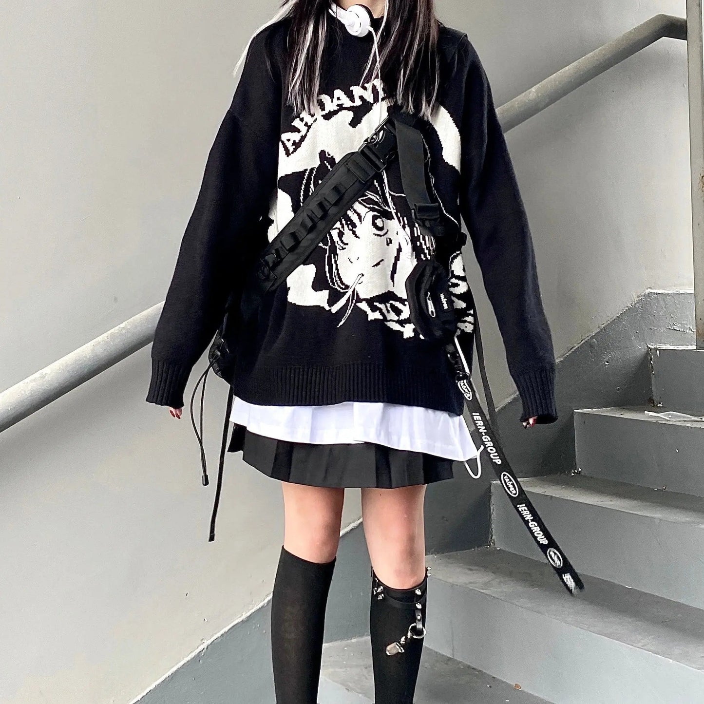 Free Shipping For 'Shojo' Kawaii Goth Manga Girl Sweaters