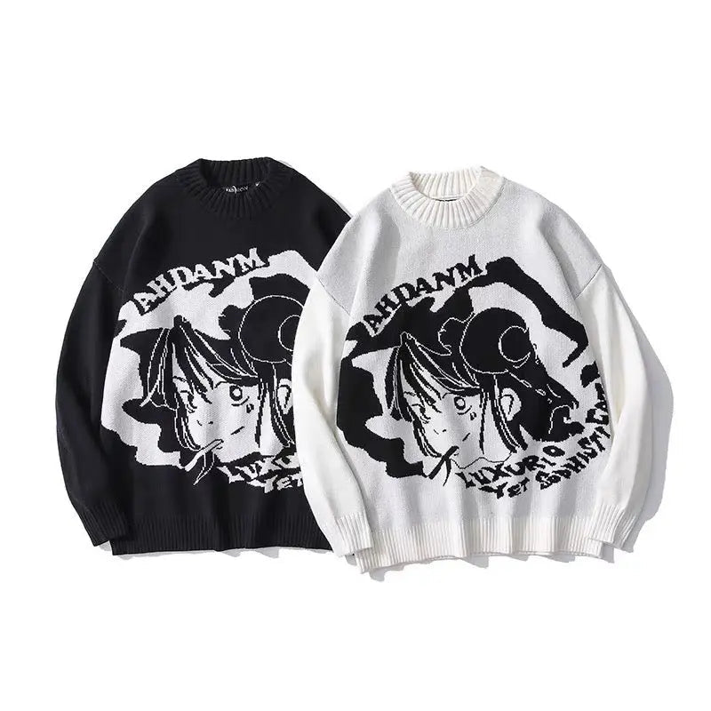 Free Shipping For 'Shojo' Kawaii Goth Manga Girl Sweaters