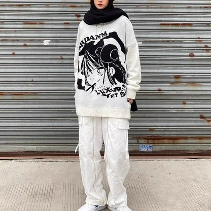 Free Shipping For 'Shojo' Kawaii Goth Manga Girl Sweaters