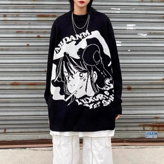 Free Shipping For 'Shojo' Kawaii Goth Manga Girl Sweaters