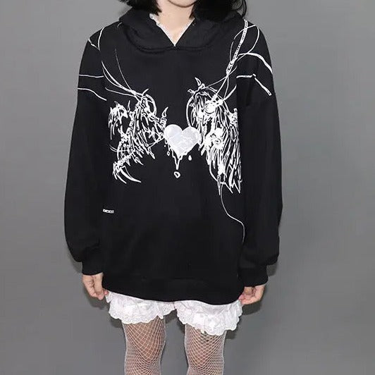 Free Shipping For 'Sick Doll' Harajuku Rabbit Ears Hoodie Top