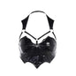 Free Shipping For 'Silence' Goth Dark Pu Leather Cami Top