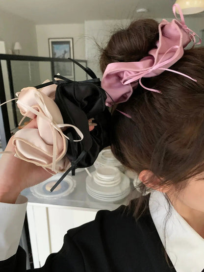 Free Shipping For 'Silky Smooth' Ribbon Core Ballet core Scrunchies