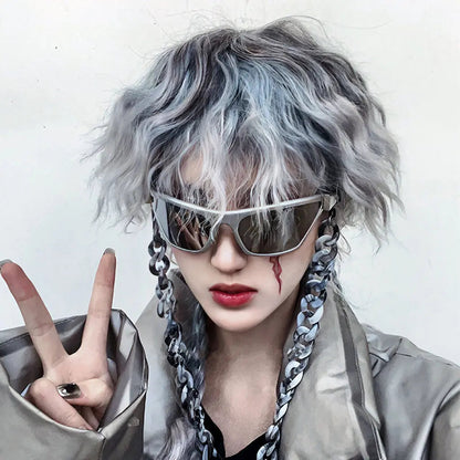 Free Shipping For 'Silver City' Irregular Festival Chain Sunglasses