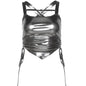 Free Shipping For 'Silver River' Future Metallic Buckle Tank Top