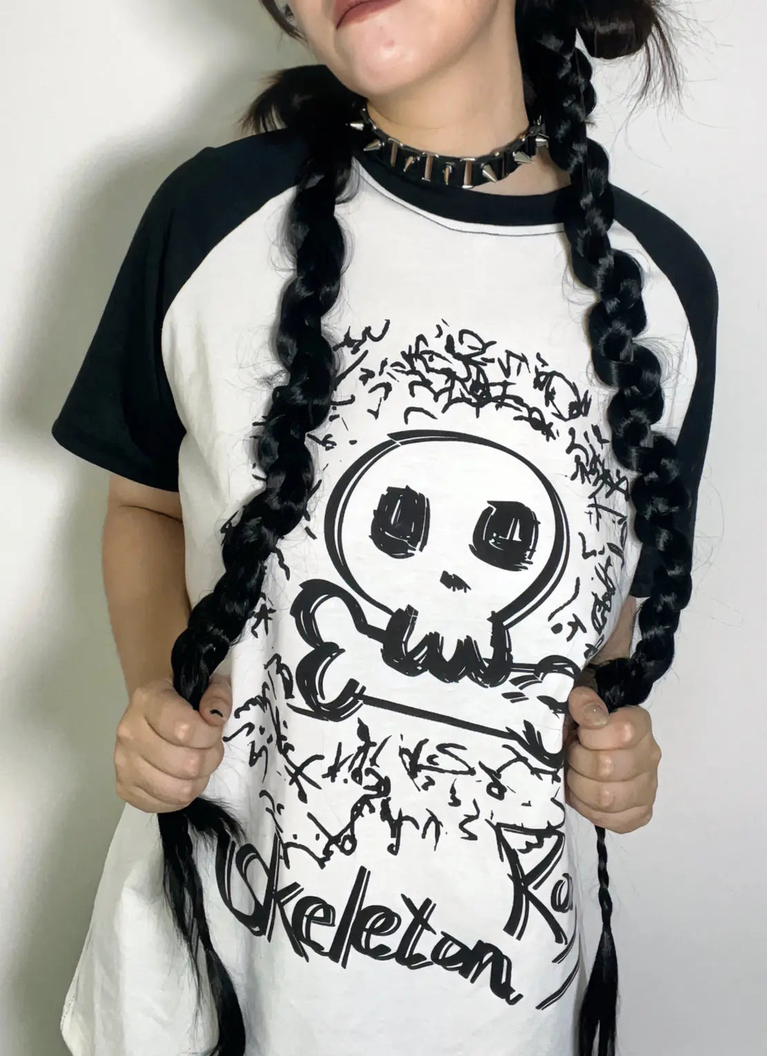 Free Shipping For 'Skeleton Rose' Harajuku Oversized Unisex Graphic T-Shirts