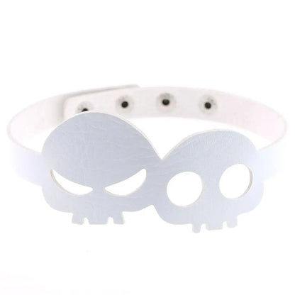 Free Shipping For 'Skull Babe' Pastel Kawaii Goth Pu Leather Choker