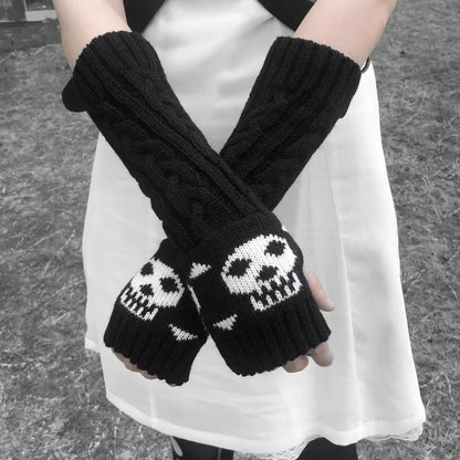 Free Shipping For 'Mr.Skull' Knitted Dark Alt Gloves