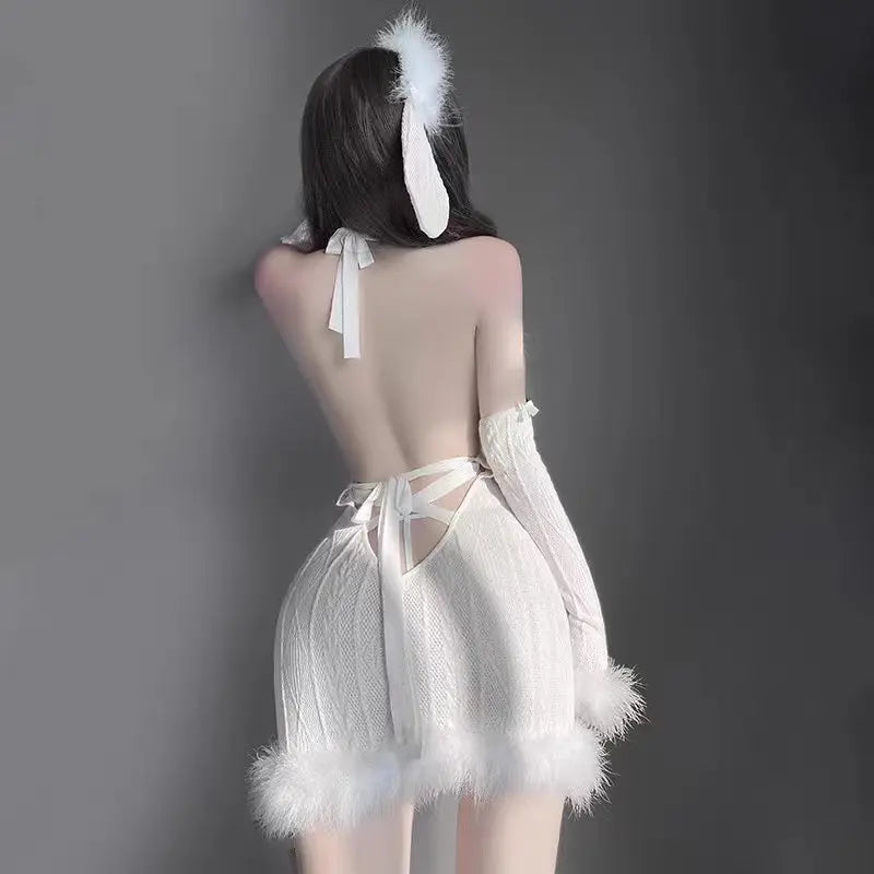 Free Shipping For 'Snow Angel' Fluffy Sexy Christmas Costume