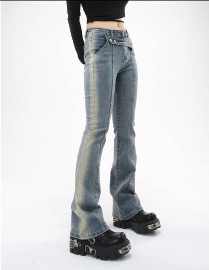 Free Shipping For 'Soft Cloud' Y2k Distressed Denim Pants