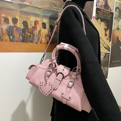 Free Shipping For 'Soft Lips' Y2k Pink Vintage Crossbody Bags