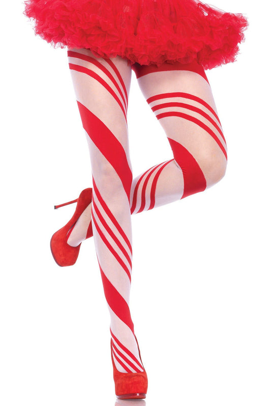 Free Shipping For Spandex Sheer Candy Striped Pantyhose