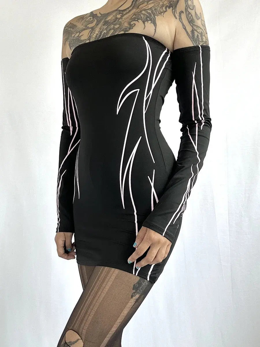 Free Shipping For 'Speed Up' Future Totem Body Fitting Dress