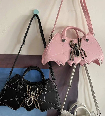 Free Shipping For 'Spider Glam' Alt Dark Spider Shape Hand Bags