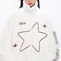 Free Shipping For 'Star Knows' Star Pattern Zip-Up Jacket