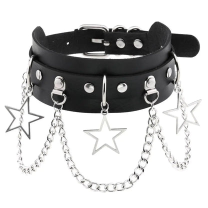 Free Shipping For 'Star Wish' Chains Punk Metal Choker