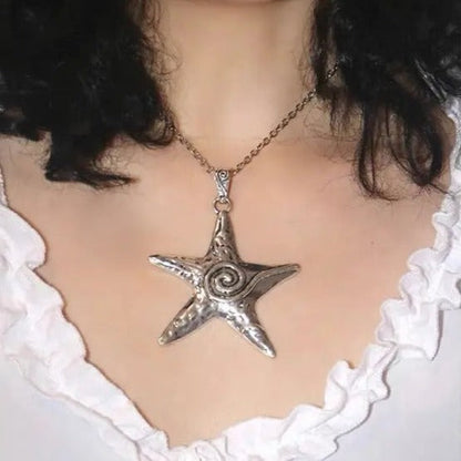 Free Shipping For 'Starfish' Metal Futuristic Sweater Necklace