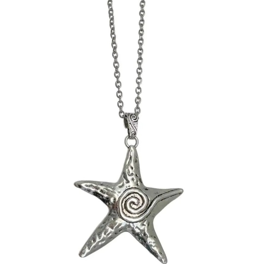 Free Shipping For 'Starfish' Metal Futuristic Sweater Necklace