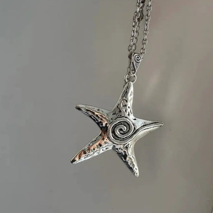 Free Shipping For 'Starfish' Metal Futuristic Sweater Necklace