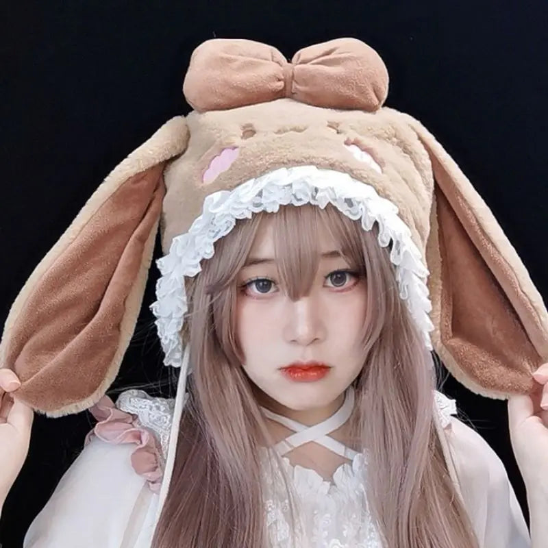 Free Shipping For 'Stella' Kawaii Lolita Plush Bunny Hat