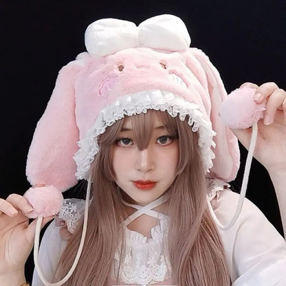 Free Shipping For 'Stella' Kawaii Lolita Plush Bunny Hat