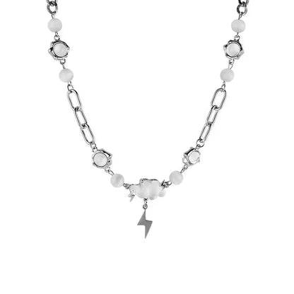 Free Shipping For 'Storm Cloud' Alt Titanium Necklace